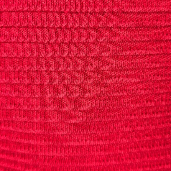 Buttons Size S Red Fit & Flare Dress Sequins Embroidery Textured Cap Sleeve NWT - Picture 13 of 16